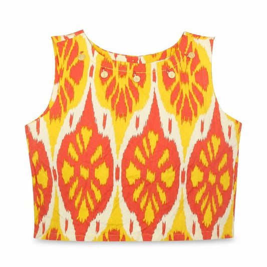 Womens UK Size L MAX Multicoloured Cropped Tank