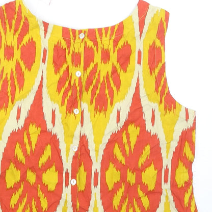 Womens UK Size L MAX Multicoloured Cropped Tank