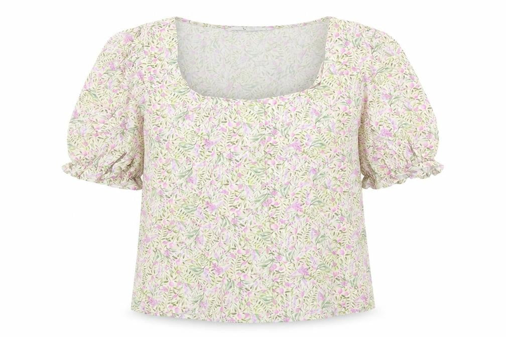 Womens UK Size 8 TU Multicoloured Basic Blouse