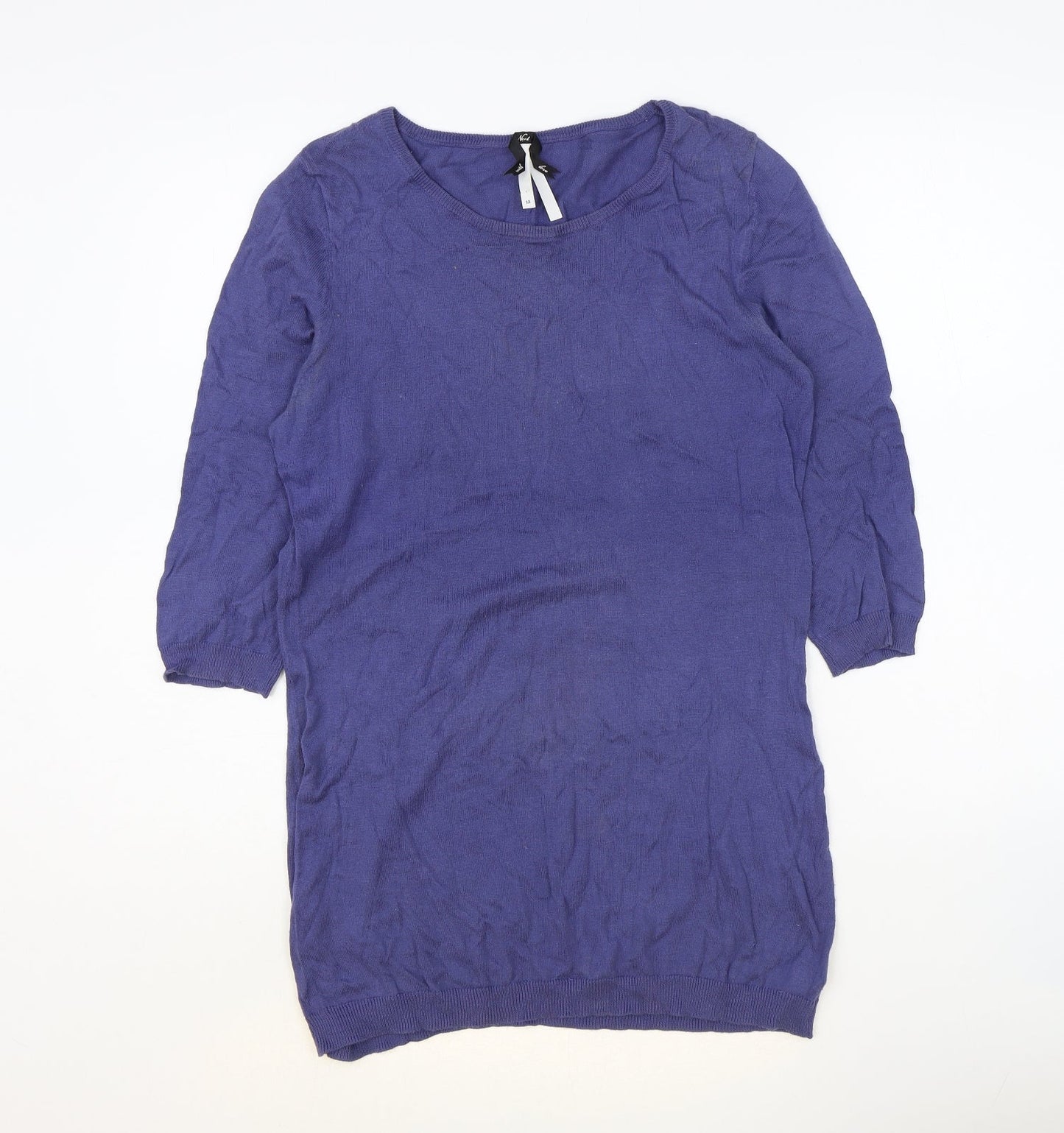 Womens UK Size 12 Preworn Blue Pullover Jumper