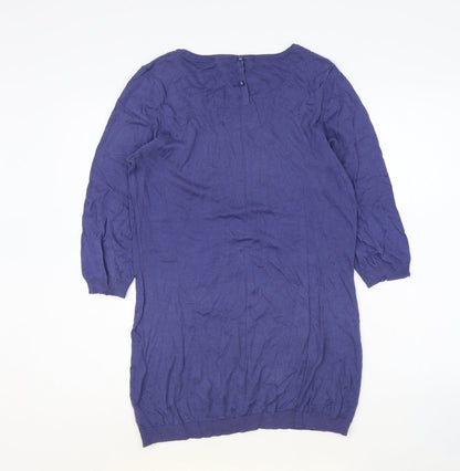 Womens UK Size 12 Preworn Blue Pullover Jumper