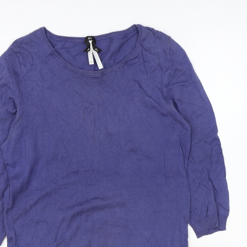 Womens UK Size 12 Preworn Blue Pullover Jumper