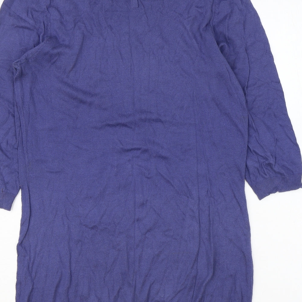 Womens UK Size 12 Preworn Blue Pullover Jumper