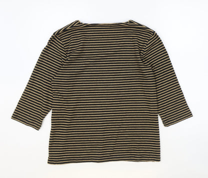 Womens UK Size 12 TIGI Brown Basic Blouse