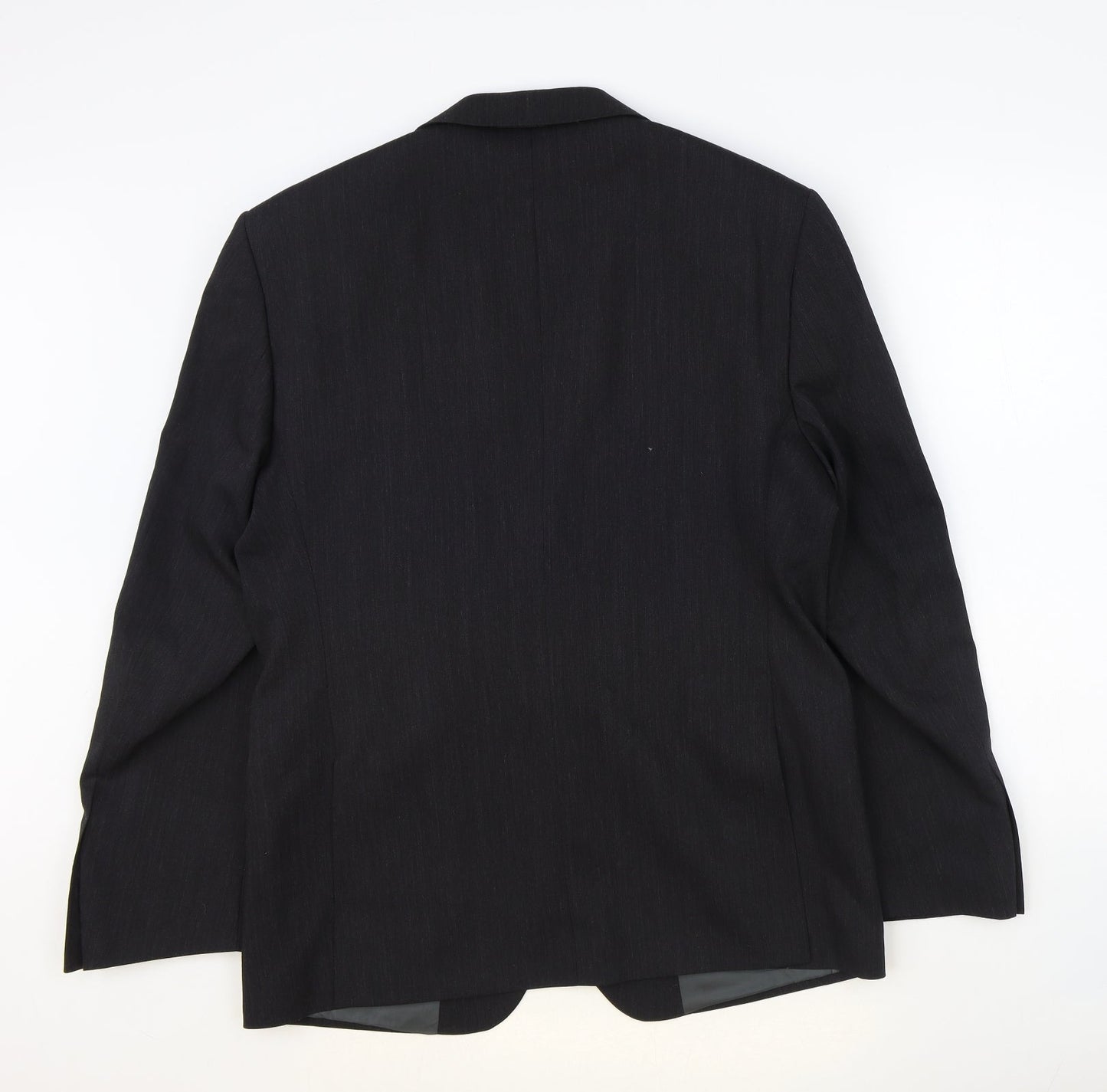 Marks and Spencer Mens Grey Wool Jacket Blazer Size 40 Regular
