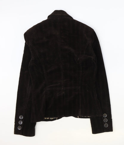 NEXT Womens Brown Cotton Jacket Blazer Size 6