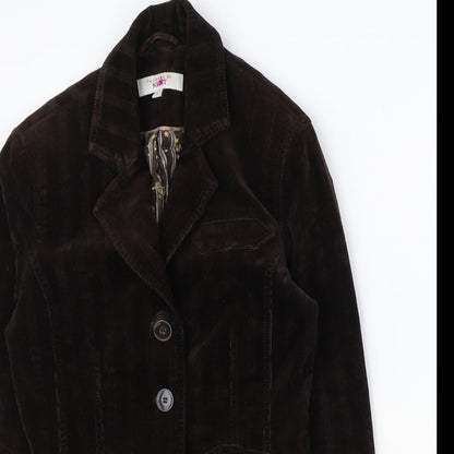NEXT Womens Brown Cotton Jacket Blazer Size 6