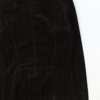 NEXT Womens Brown Cotton Jacket Blazer Size 6