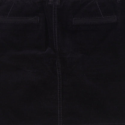 Marks and Spencer Womens Purple Cotton Straight & Pencil Skirt Size 10 Zip