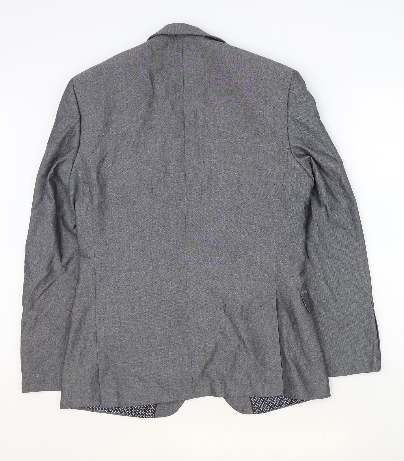 Mens UK Size 38 Red Herring Regular Grey Suit Jacket