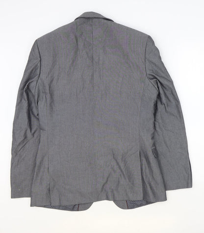 Mens UK Size 38 Red Herring Regular Grey Suit Jacket