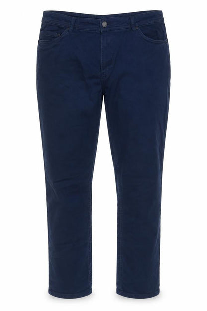 JACHS Womens Blue Cotton Straight Jeans Size 42 in Regular Zip