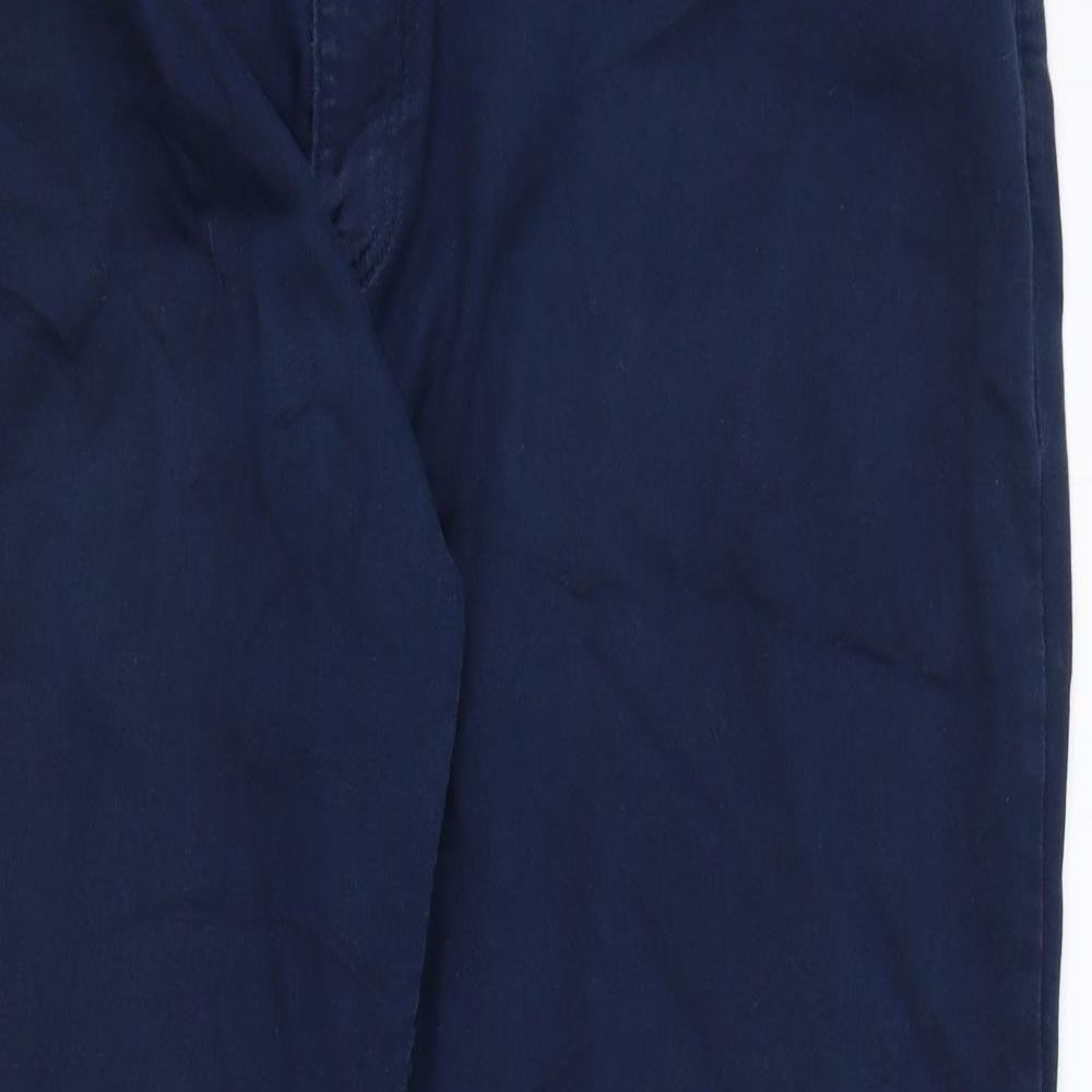 JACHS Womens Blue Cotton Straight Jeans Size 42 in Regular Zip