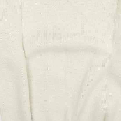 P.H.P Ren Womens Ivory Round Neck Acrylic Pullover Jumper Size L