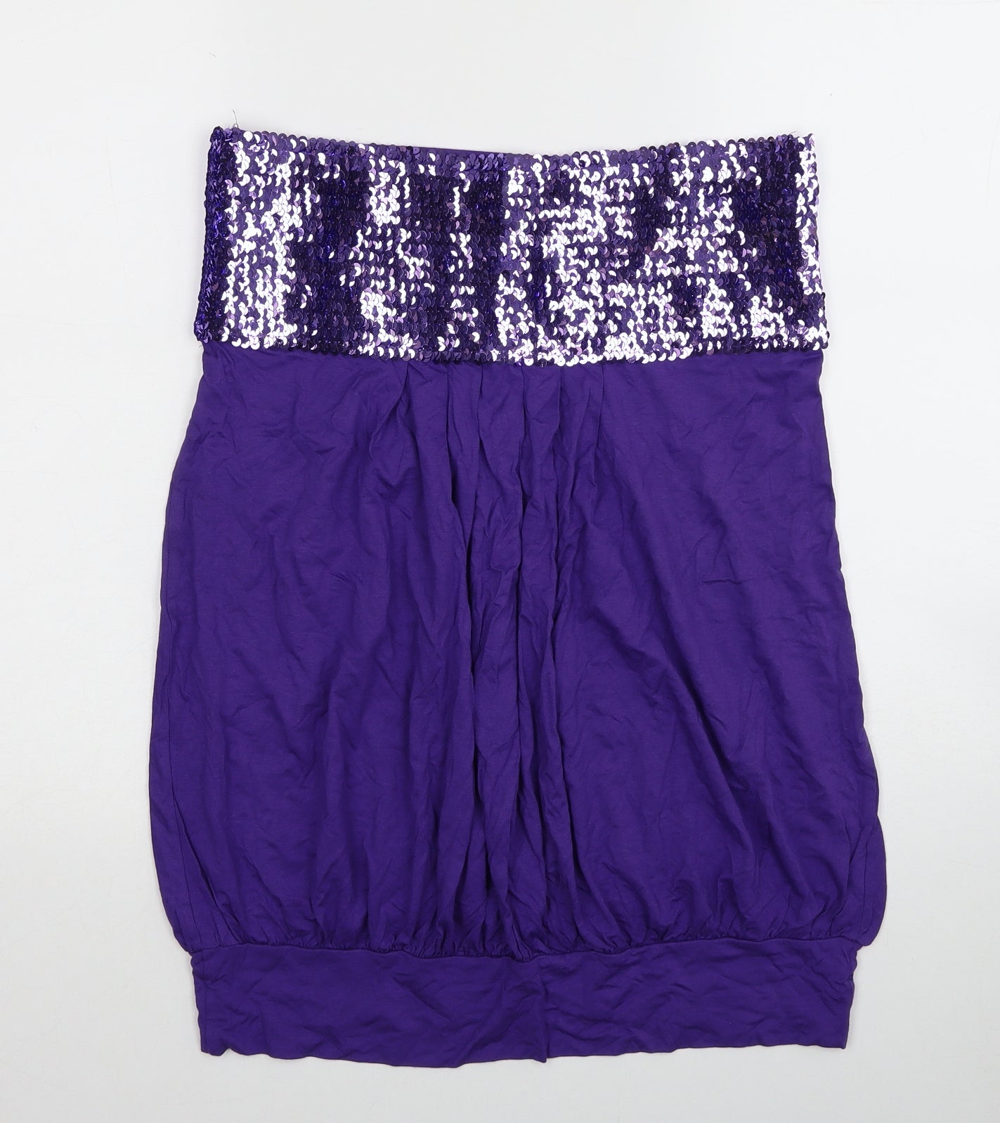 Womens UK Size 16 Look Purple Basic Blouse