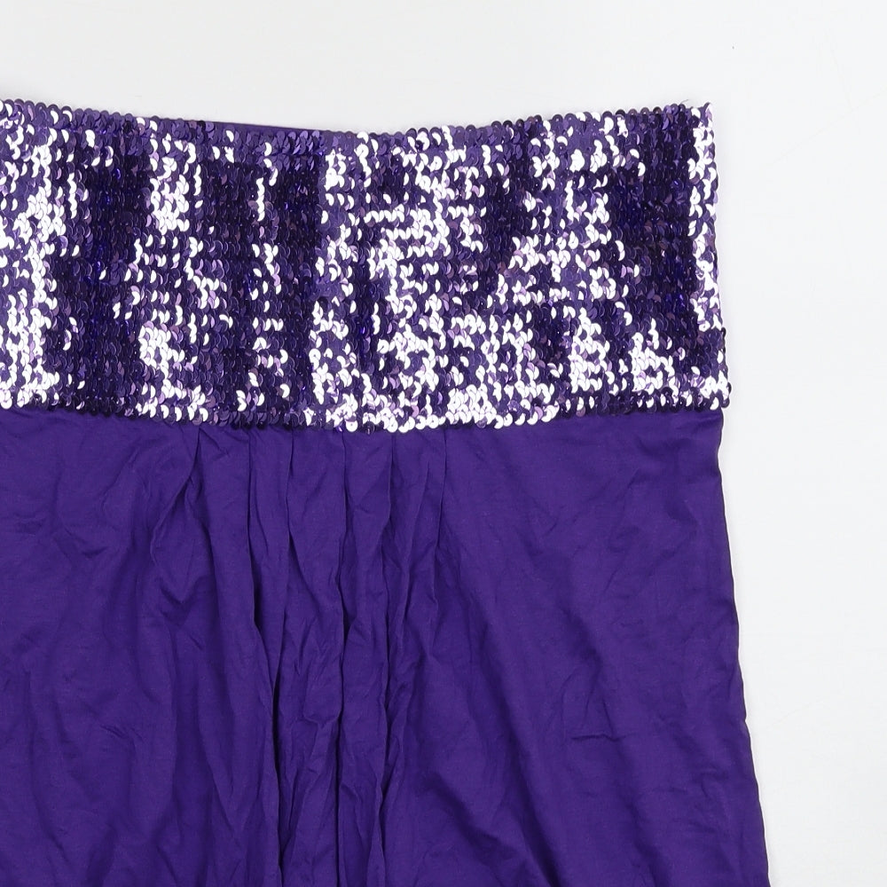 Womens UK Size 16 Look Purple Basic Blouse