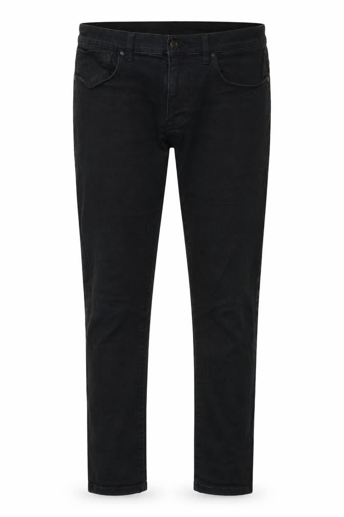 Mens UK Size 32 in Denim Works Slim Fit Skinny Black Jeans