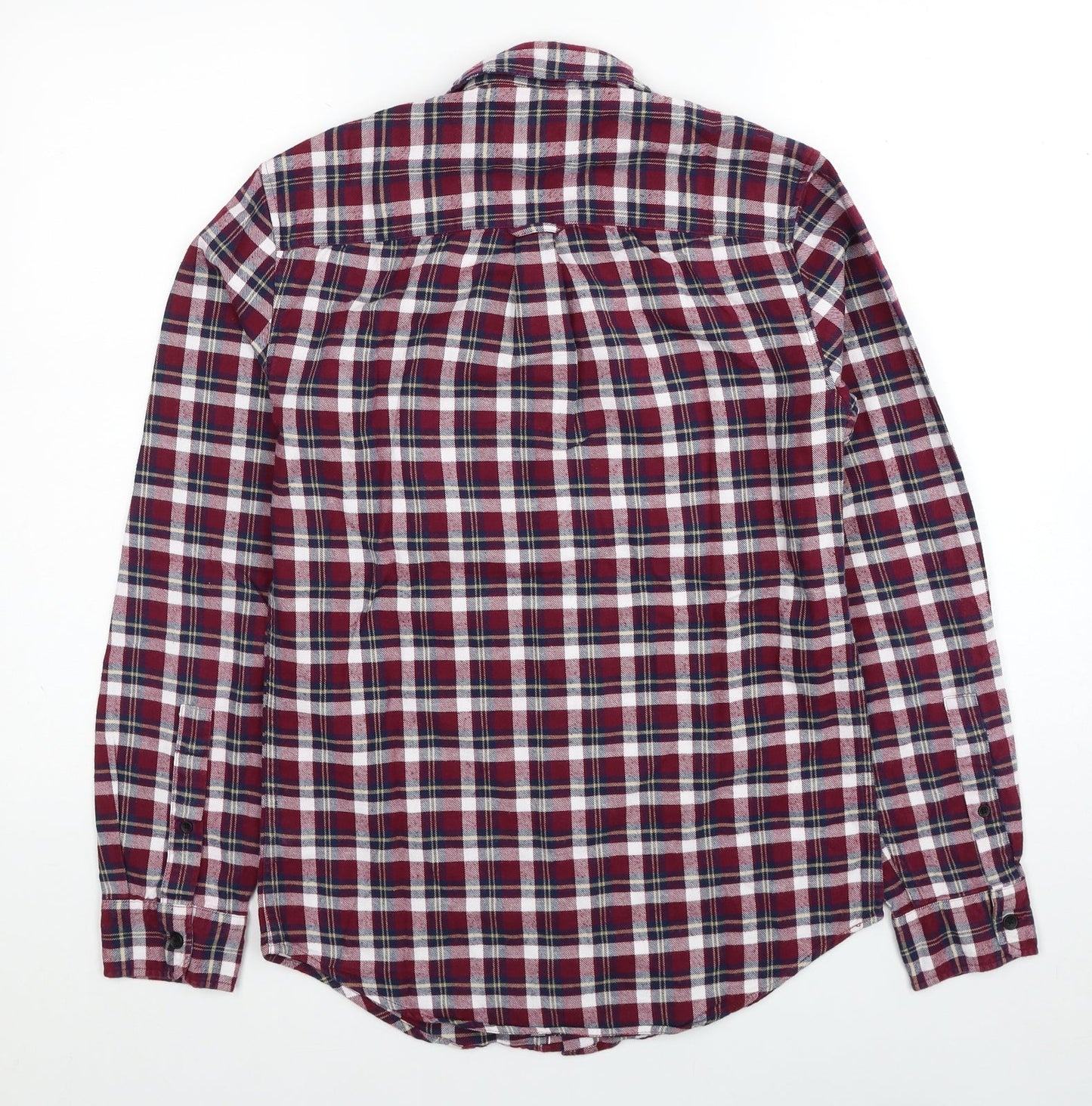 Mens UK Size XS NEXT Red  Button-Up Long Sleeve Casual Shirt