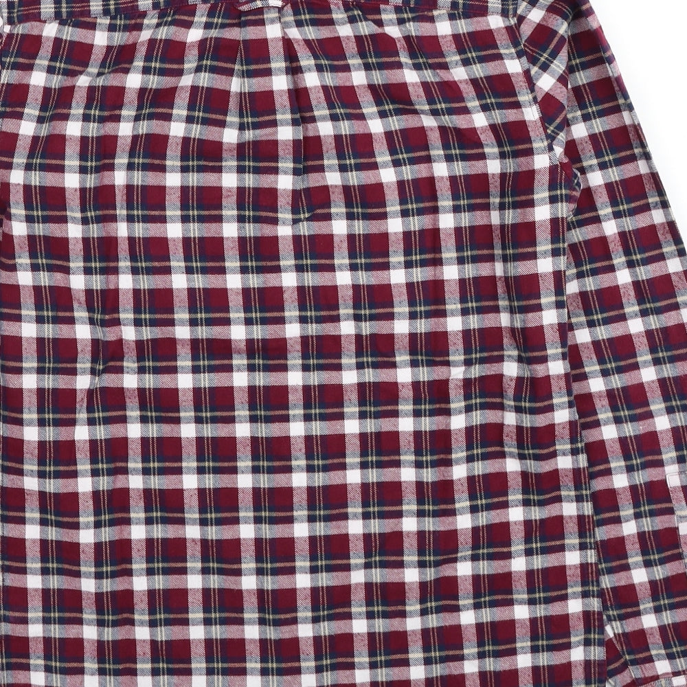 Mens UK Size XS NEXT Red  Button-Up Long Sleeve Casual Shirt
