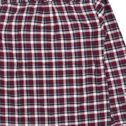 Mens UK Size XS NEXT Red  Button-Up Long Sleeve Casual Shirt