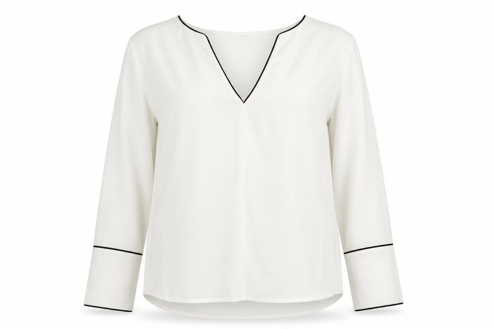 Womens UK Size 10 H&M White Basic Blouse
