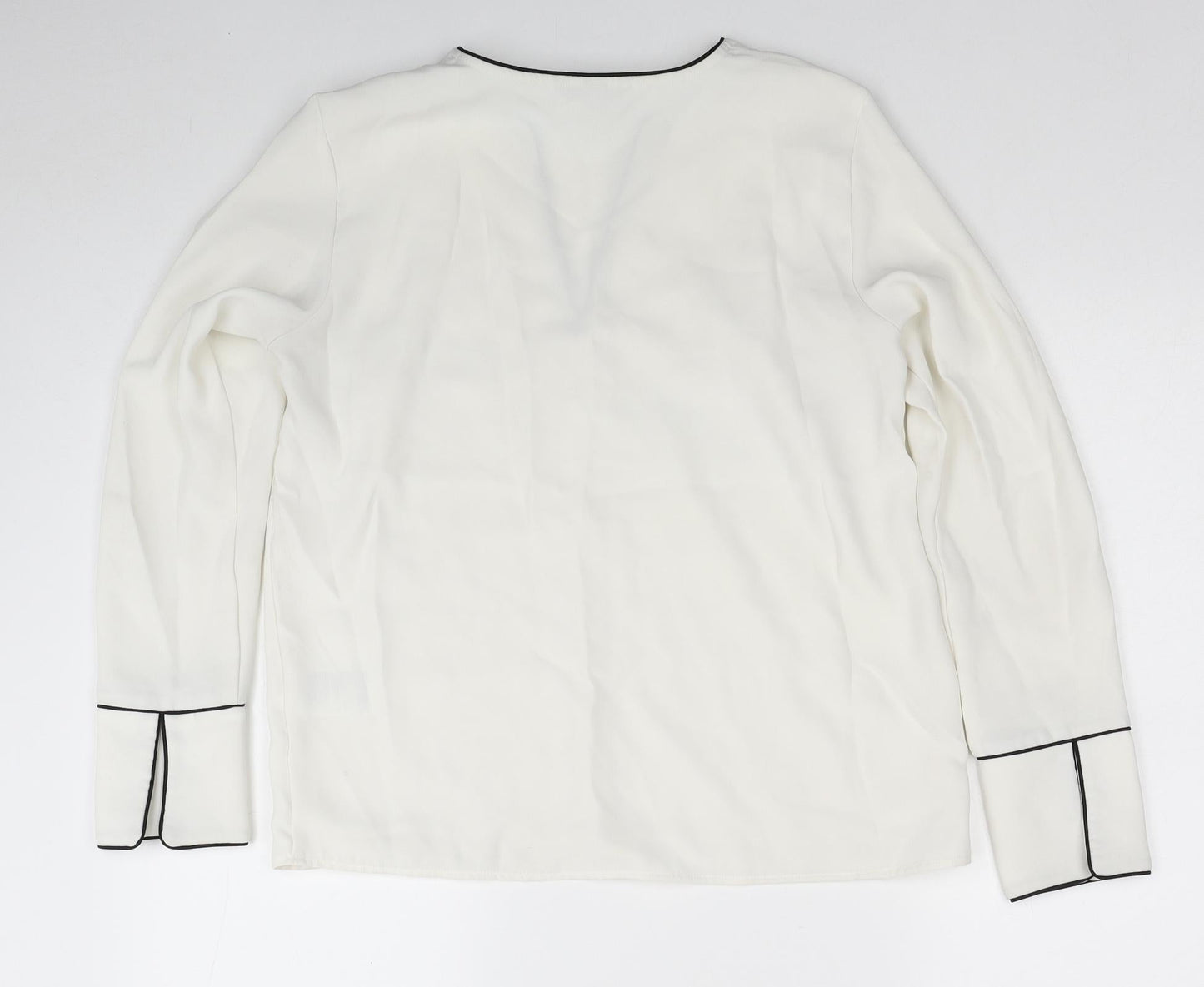 Womens UK Size 10 H&M White Basic Blouse