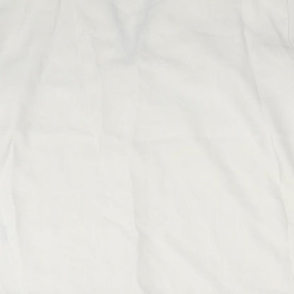 Womens UK Size 10 H&M White Basic Blouse
