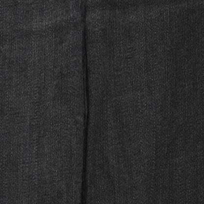 ASOS Womens Black Cotton Straight Jeans Size 30 in L32 in Regular Zip