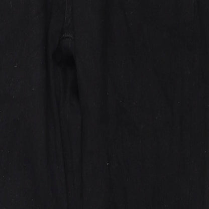 SheIn Womens Black Cotton Skinny Jeans Size M Regular Zip