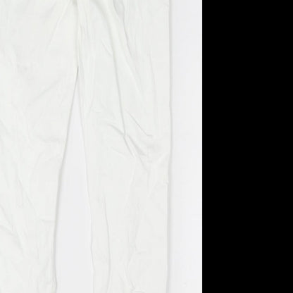 FOREVER 21 Womens White Cotton Skinny Jeans Size 30 Regular Zip