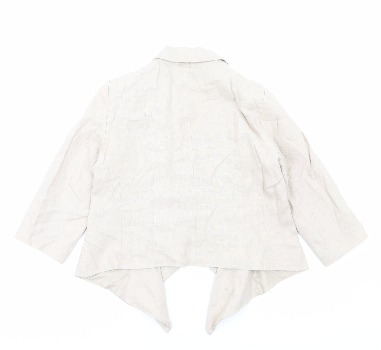 Principles Womens Beige Jacket Blazer Size 12