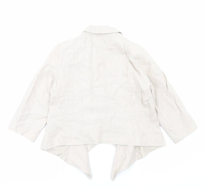 Principles Womens Beige Jacket Blazer Size 12