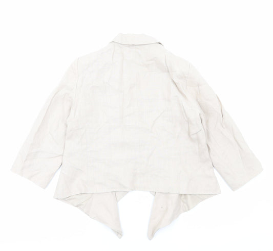 Principles Womens Beige Jacket Blazer Size 12