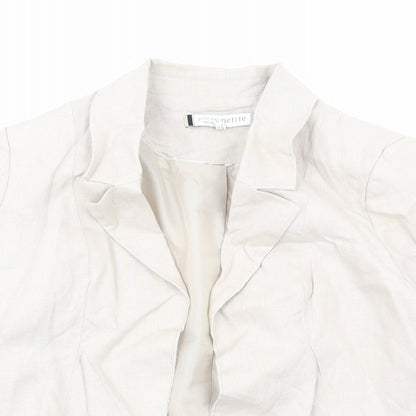 Principles Womens Beige Jacket Blazer Size 12