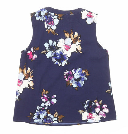 Womens UK Size L VERO MODA Blue Basic Tank