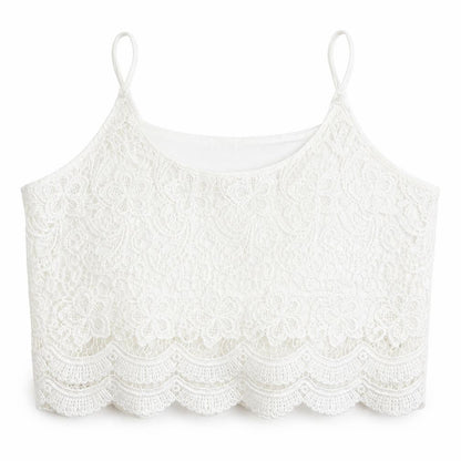Womens UK Size 12 Select White Cropped Tank