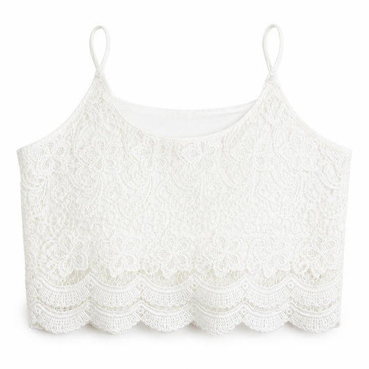 Womens UK Size 12 Select White Cropped Tank