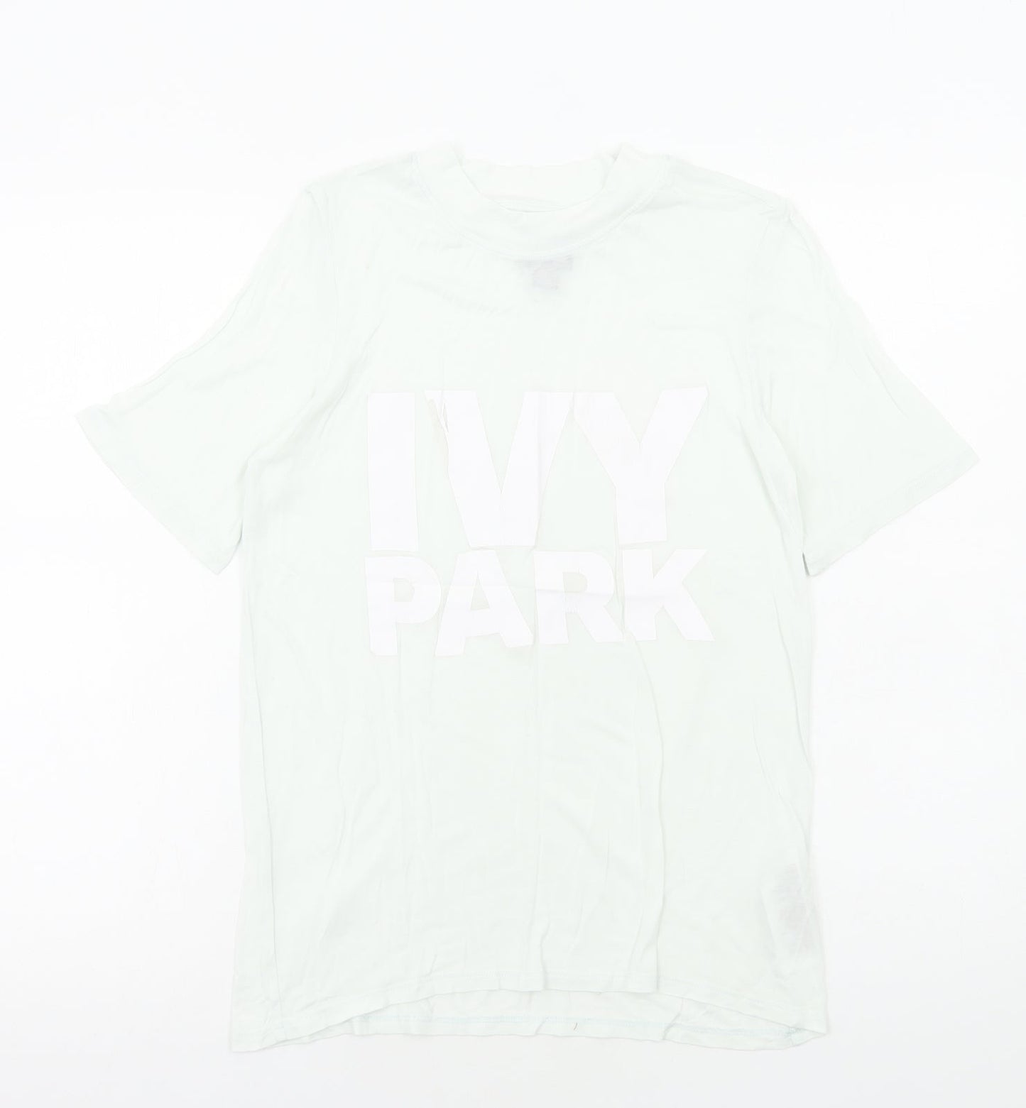 IVY PARK Womens Green Viscose Basic T-Shirt Size S Round Neck