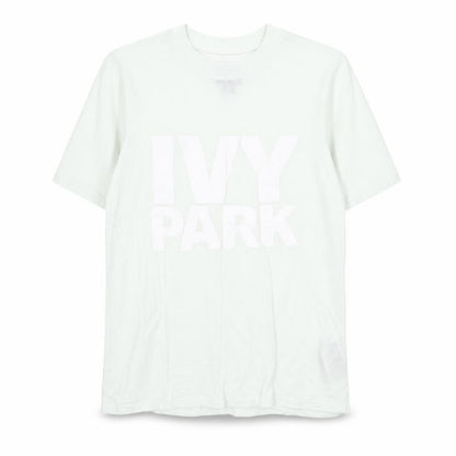 IVY PARK Womens Green Viscose Basic T-Shirt Size S Round Neck