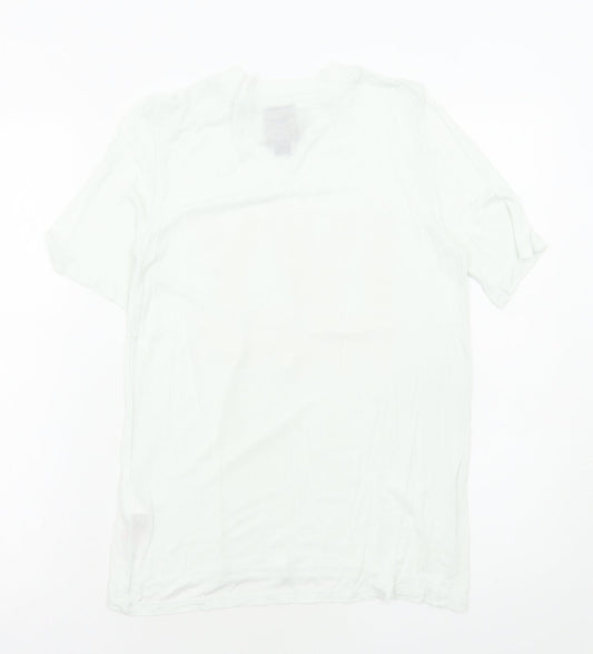 IVY PARK Womens Green Viscose Basic T-Shirt Size S Round Neck