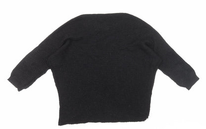 Womens UK Size M Preworn Black Pullover Jumper