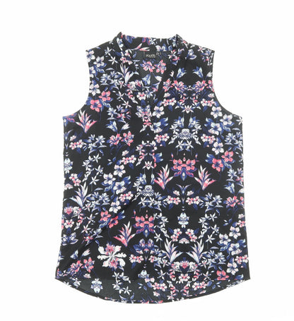 Womens UK Size 10 Kushi Black Basic Blouse