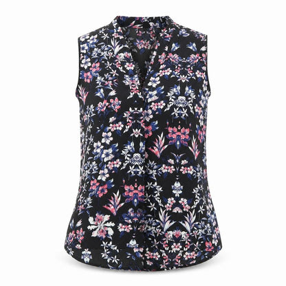 Womens UK Size 10 Kushi Black Basic Blouse