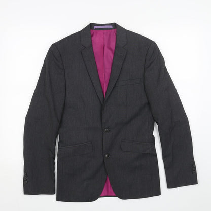 Marks and Spencer Womens Grey Polyester Jacket Blazer Size M