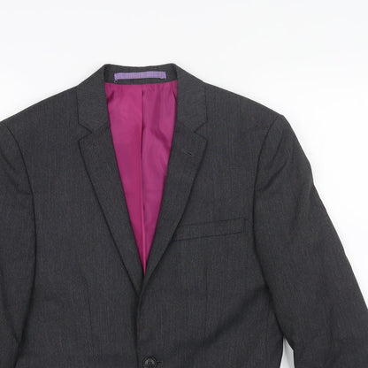 Marks and Spencer Womens Grey Polyester Jacket Blazer Size M