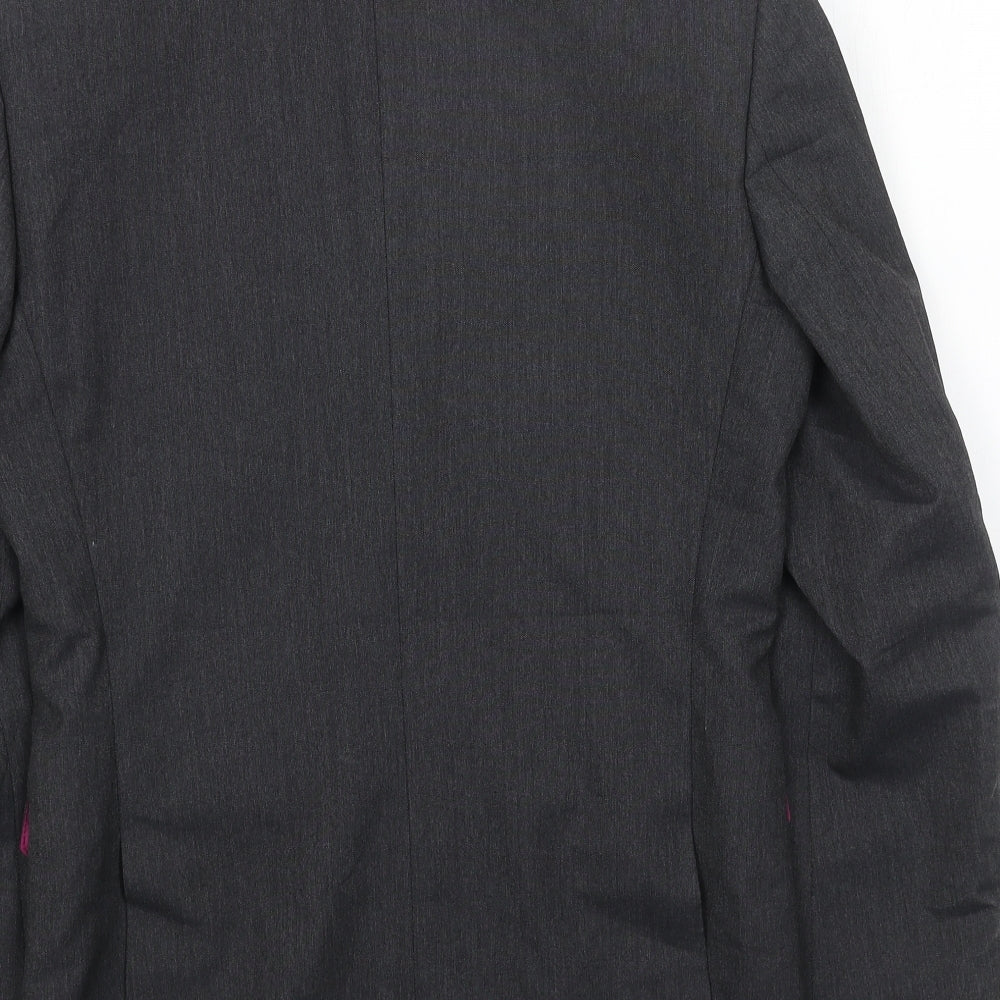 Marks and Spencer Womens Grey Polyester Jacket Blazer Size M