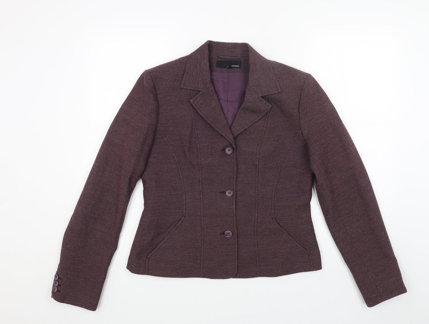 Hennessy Womens Red Polyester Jacket Suit Jacket Size 16