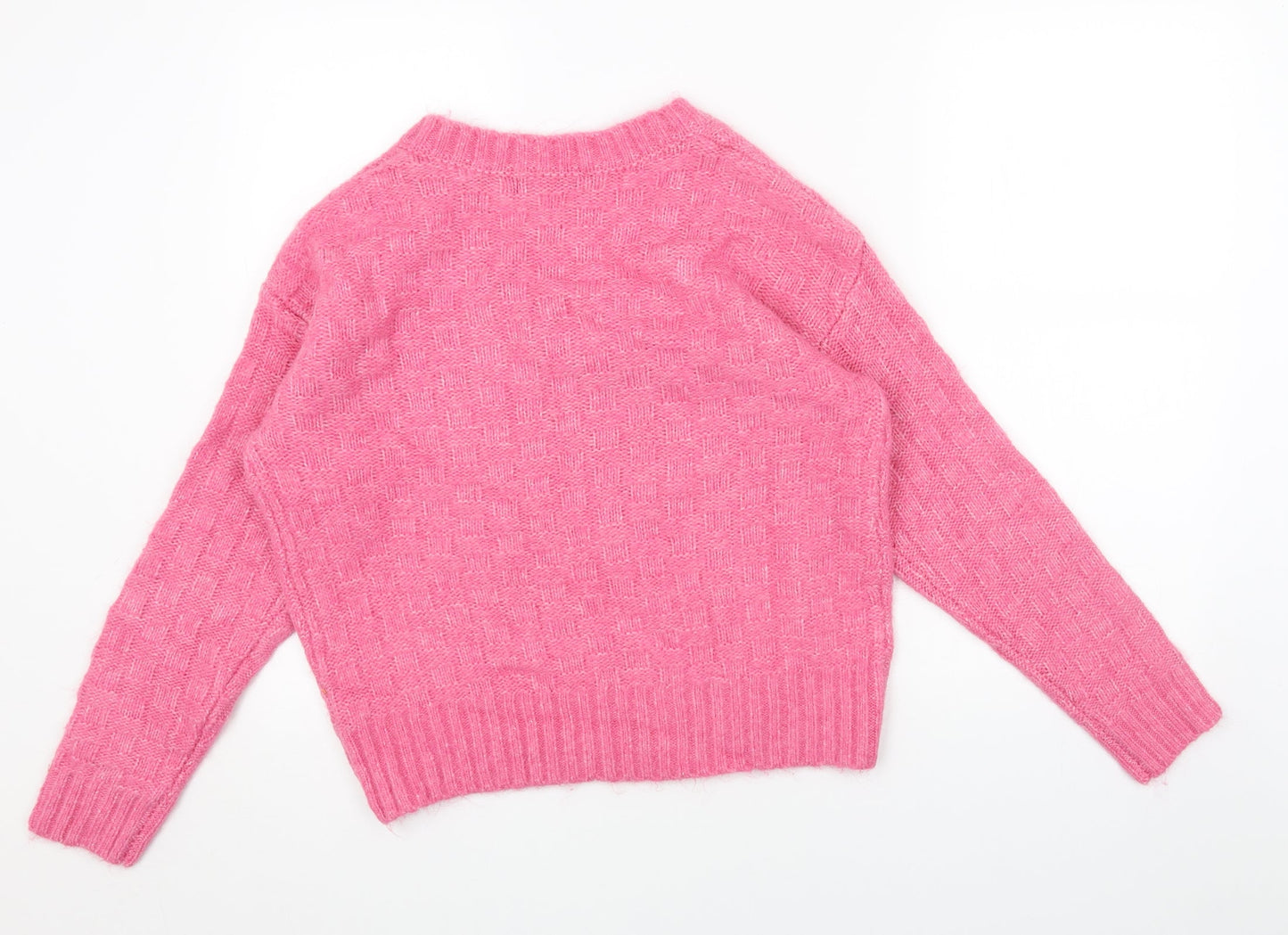 Womens UK Size S Marks and Spencer Pink Pullover Jumper