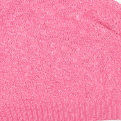 Womens UK Size S Marks and Spencer Pink Pullover Jumper