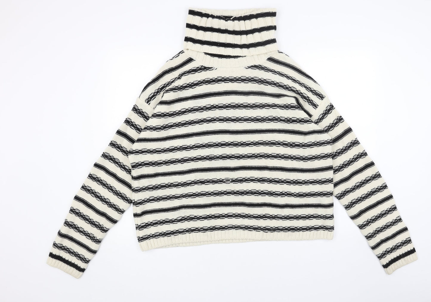 Womens UK Size S H&M White Pullover Jumper